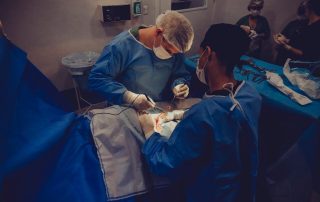 surgery being performed on a patient